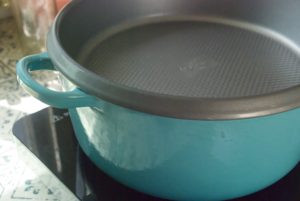 My Fancy Double Boiler Hack with Cake Pan and Dutch Oven