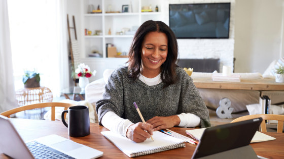 Woman Taking Steps to Control Her Stress