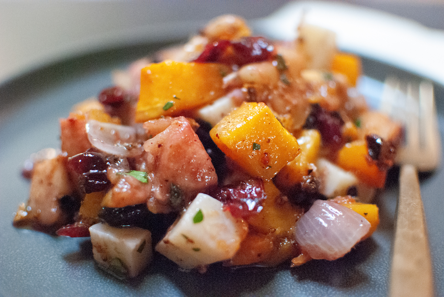 Roasted Butternut Squash & Apple Salad