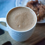 Pumpkin Spice Soy Latte with Coffee Cake